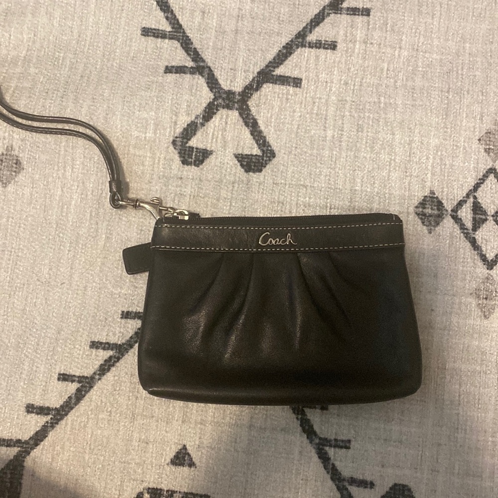 Black Coach wristlet